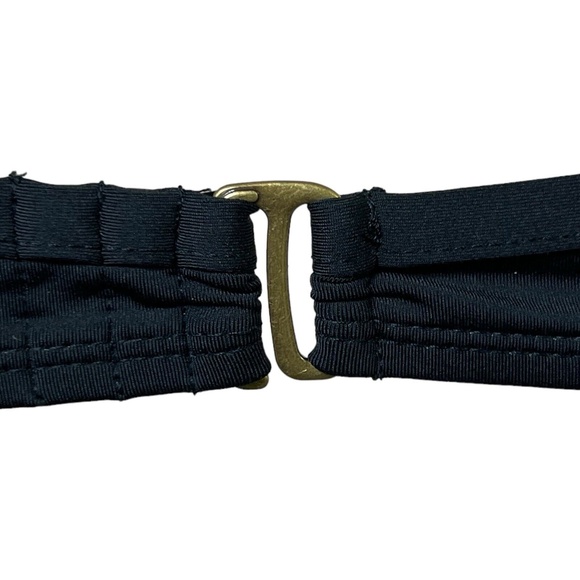 STYLUS Bikini Top‎ Size Small Black Twisted Halter Tie Swim Chic Flattering New - Picture 7 of 10